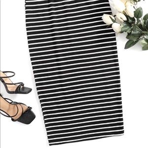 Old Navy striped pencil skirt